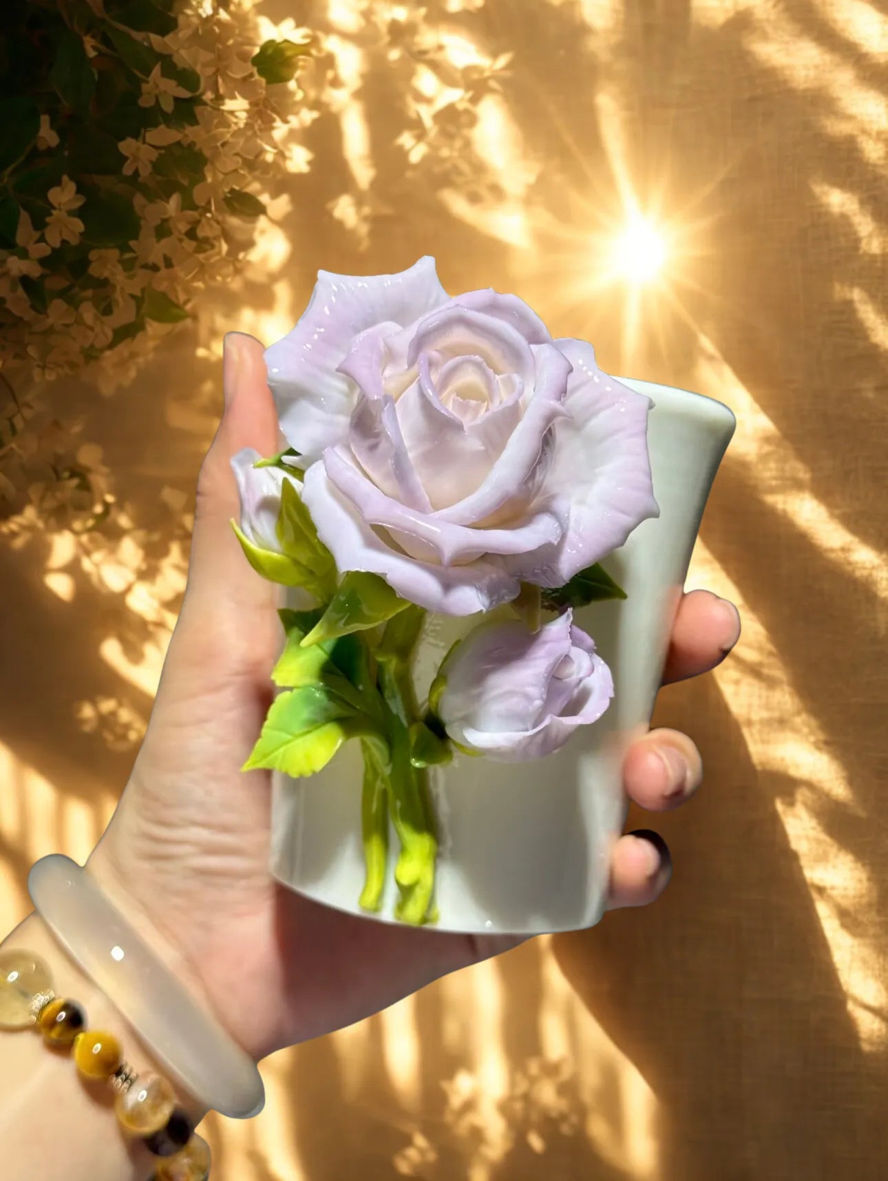 Purple Rose Ceramic Mug: A Touch of Romance in Everyday Life