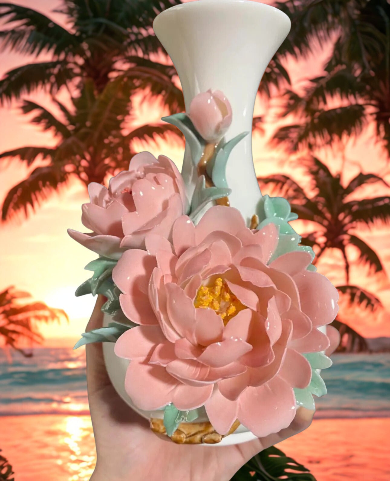 Luxury Ceramic Vase – Handmade Decorative Pottery for Stylish Living Rooms