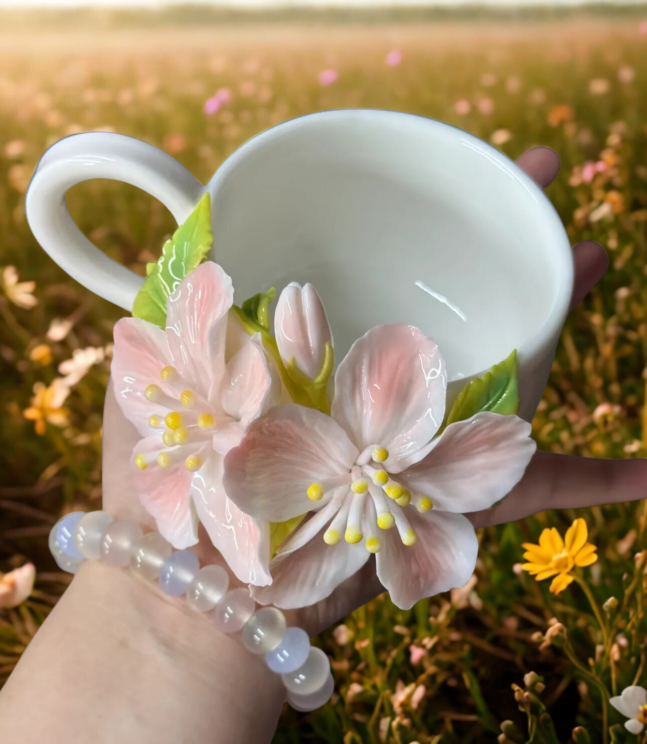 Begonia Ceramic Coffee Mug – Handmade Ceramic Drinkware