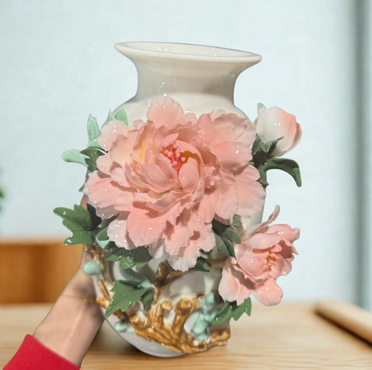 Rustic Ceramic Vase – Handmade Pottery Flower Holder