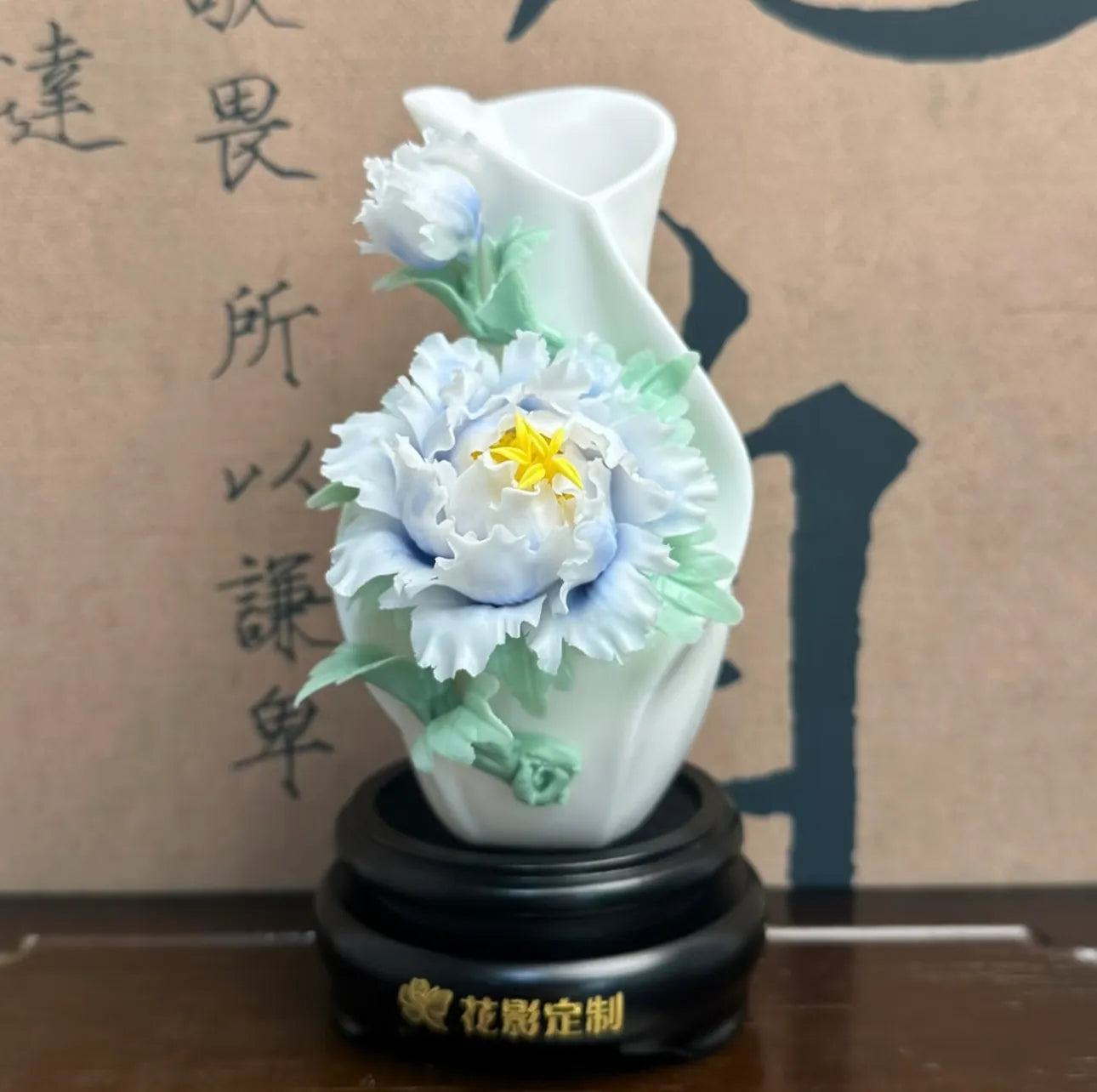Ceramic Peony Vase – Elegant Handmade Pottery for Home Decoration