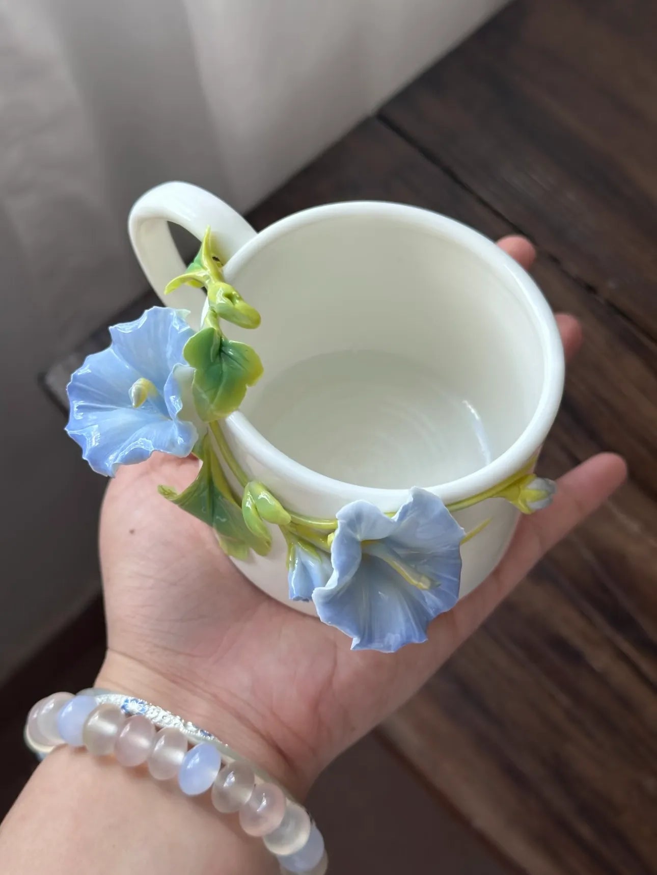 Gloriosa Lily Coffee Mug - Elegant Ceramic Mug - Handmade Ceramic Drinkware for Home and Office