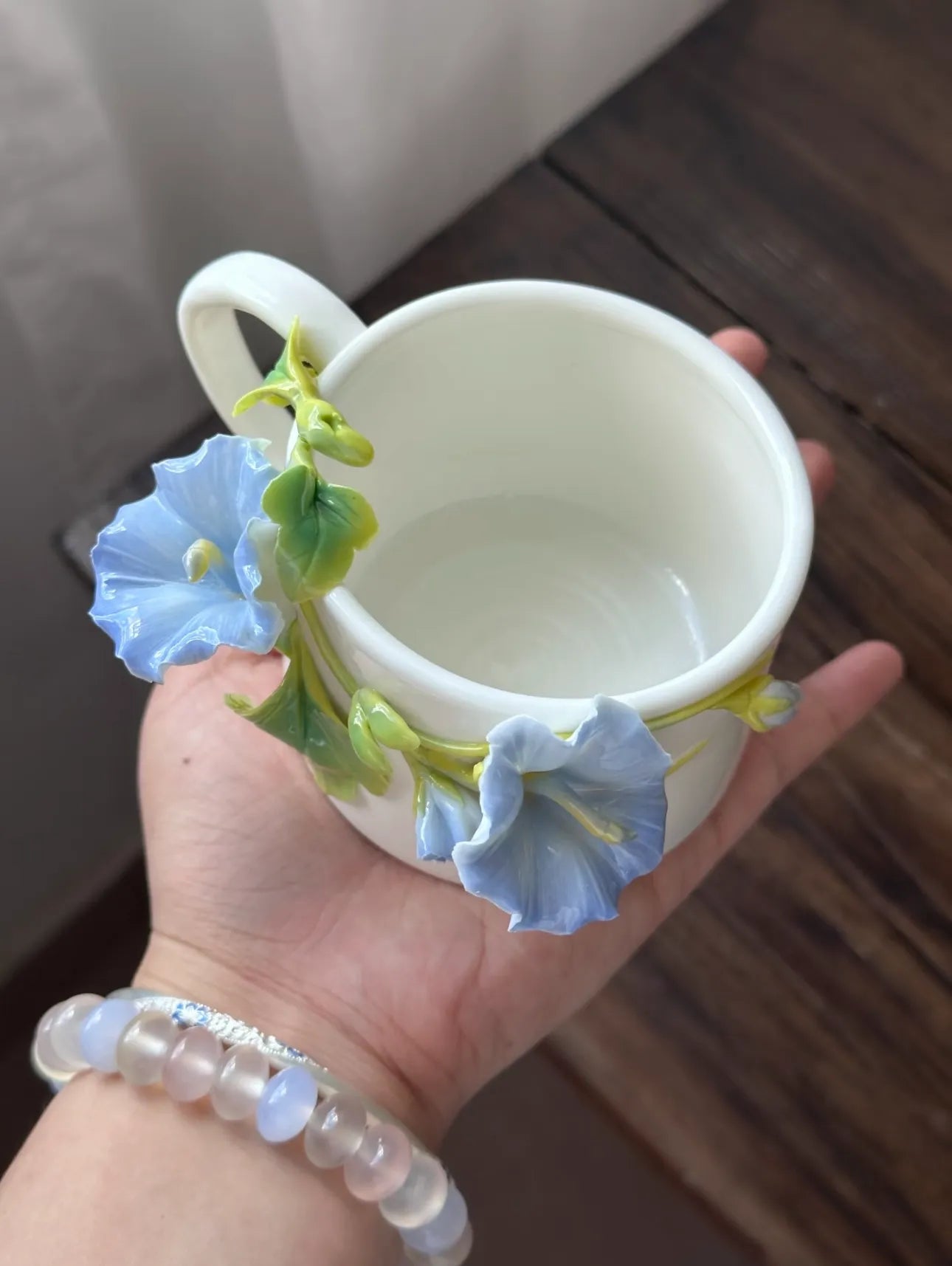 Gloriosa Lily Coffee Mug - Elegant Ceramic Mug - Handmade Ceramic Drinkware for Home and Office