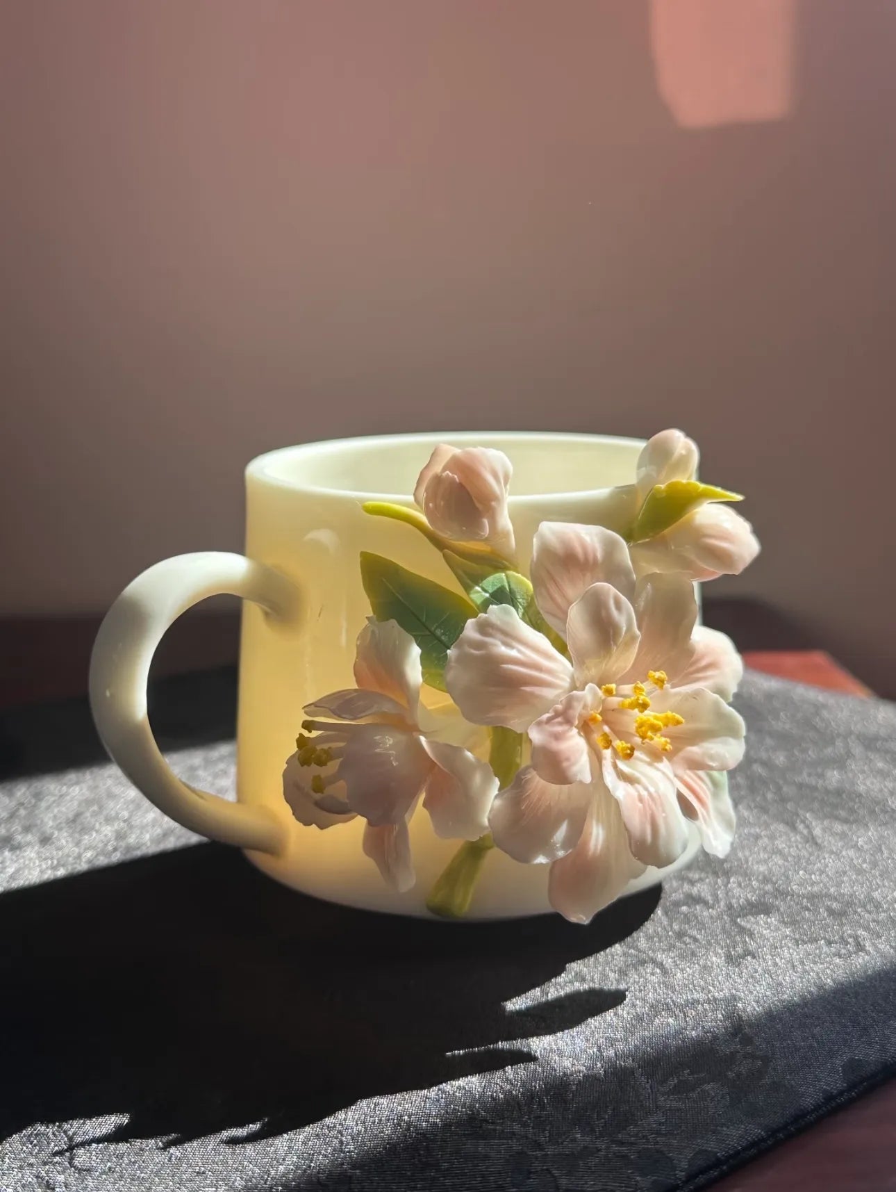 Begonia Ceramic Coffee Mug – Handmade Ceramic Drinkware