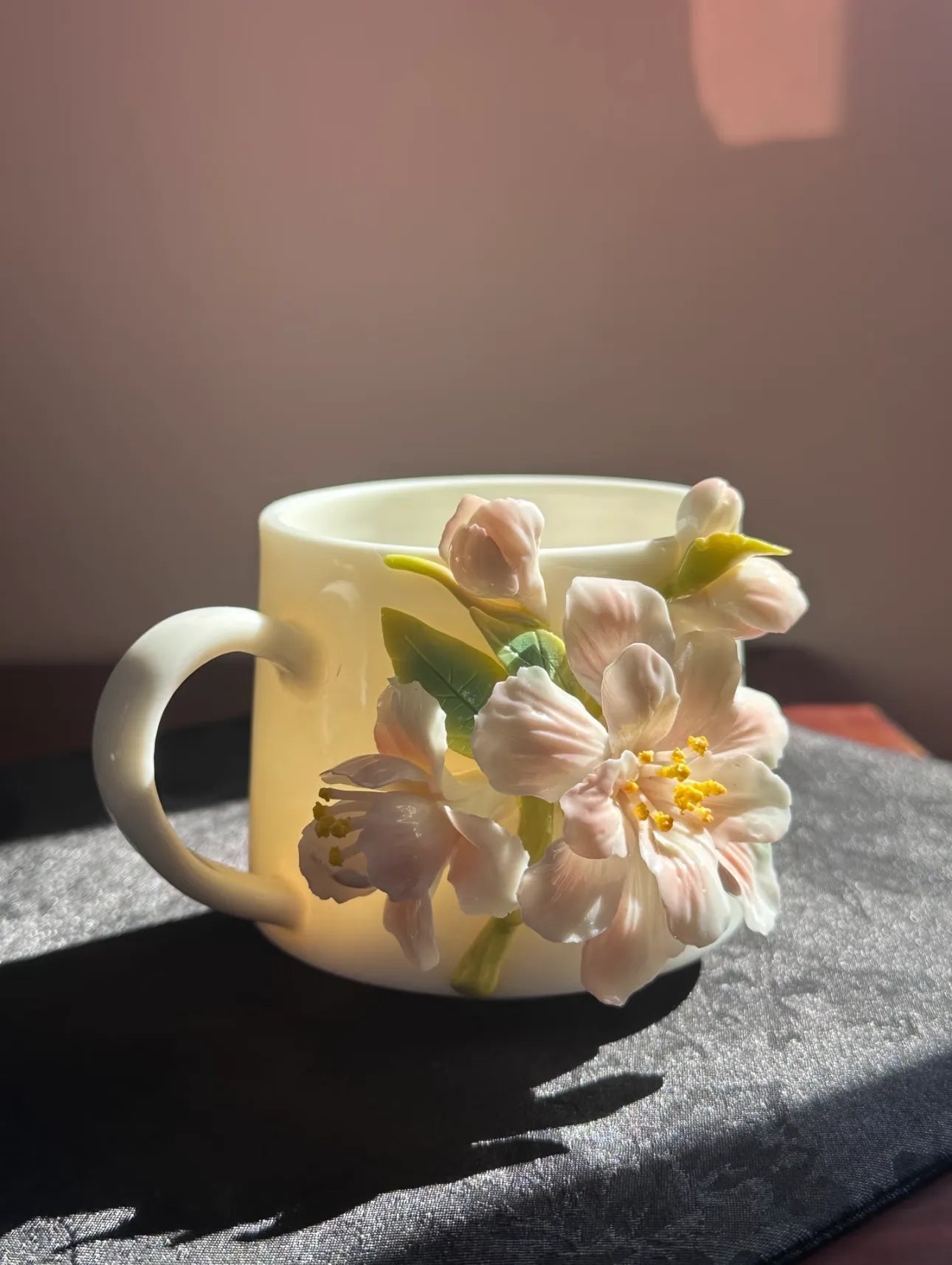 Begonia Ceramic Coffee Mug – Handmade Ceramic Drinkware