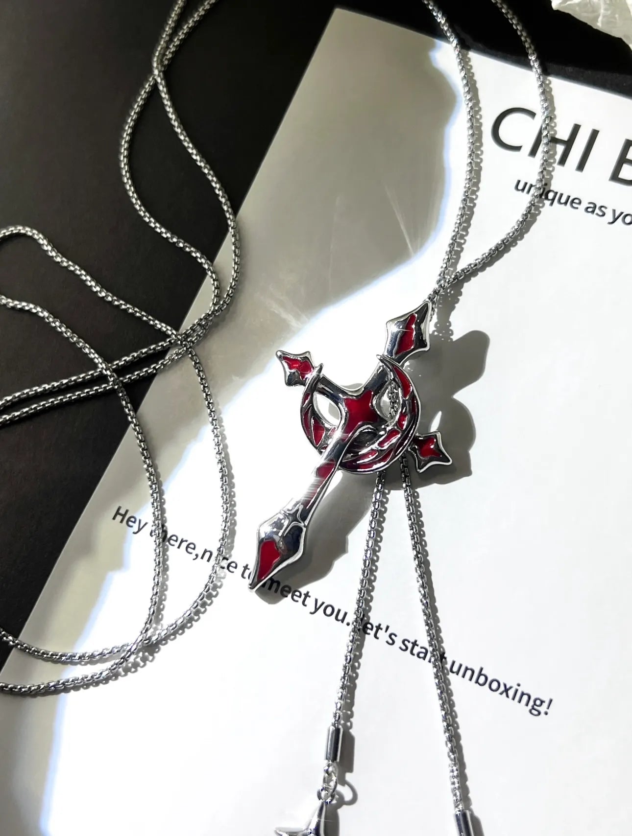 Cross Blood Moon Judgment Necklace