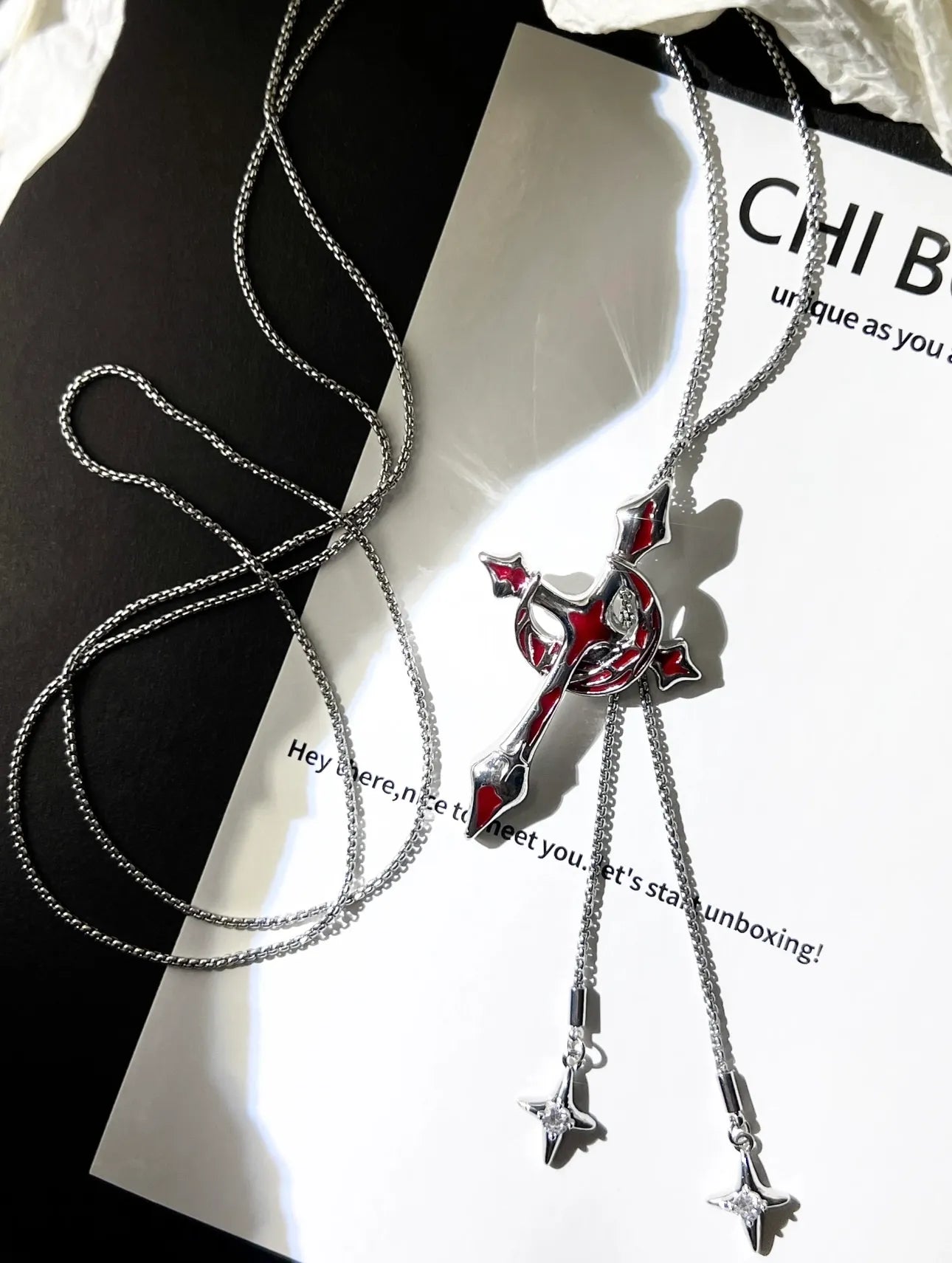 Cross Blood Moon Judgment Necklace