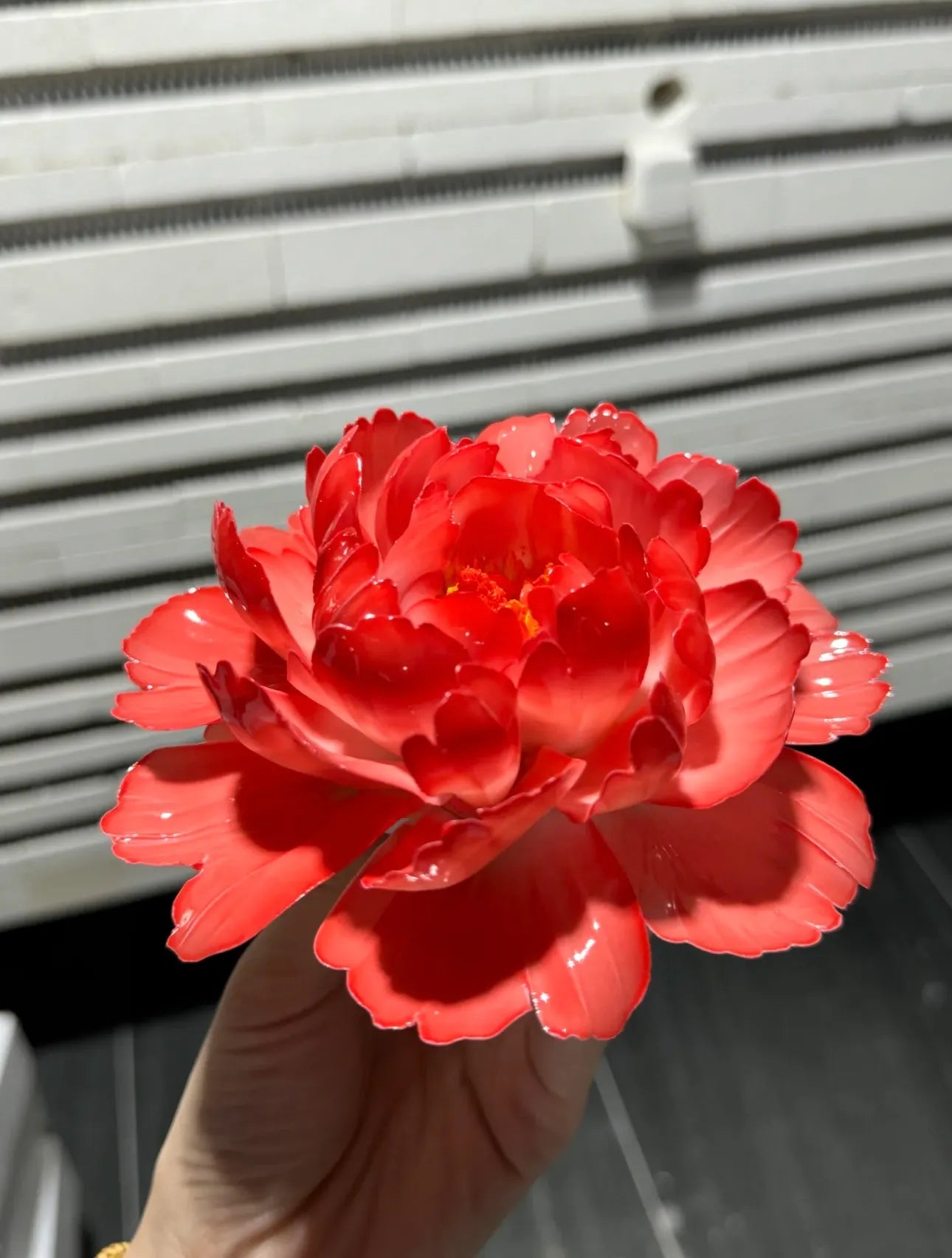 Peony Flower Ceramic Ornaments
