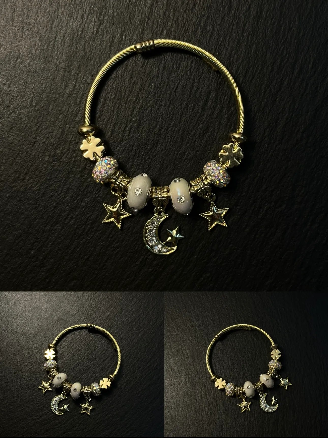 Moon Shadow Flower Retro Bracelet