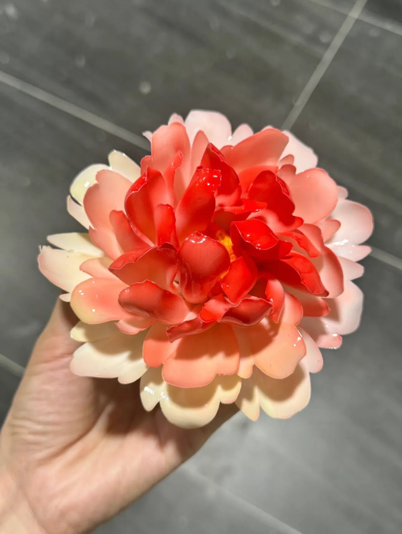 Peony Flower Ceramic Ornaments