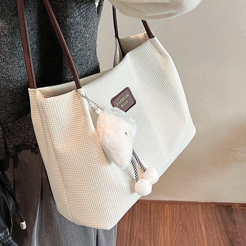 Beach Bags for Women, Casual Bag, Summer Straw Bag, Woven Straw Beach Tote Bag Shoulder Handbags with Smiling Starfish Pendant