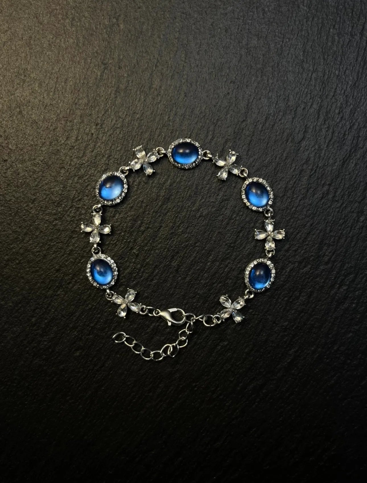 Sapphire Four Leaf Clover Bracelet
