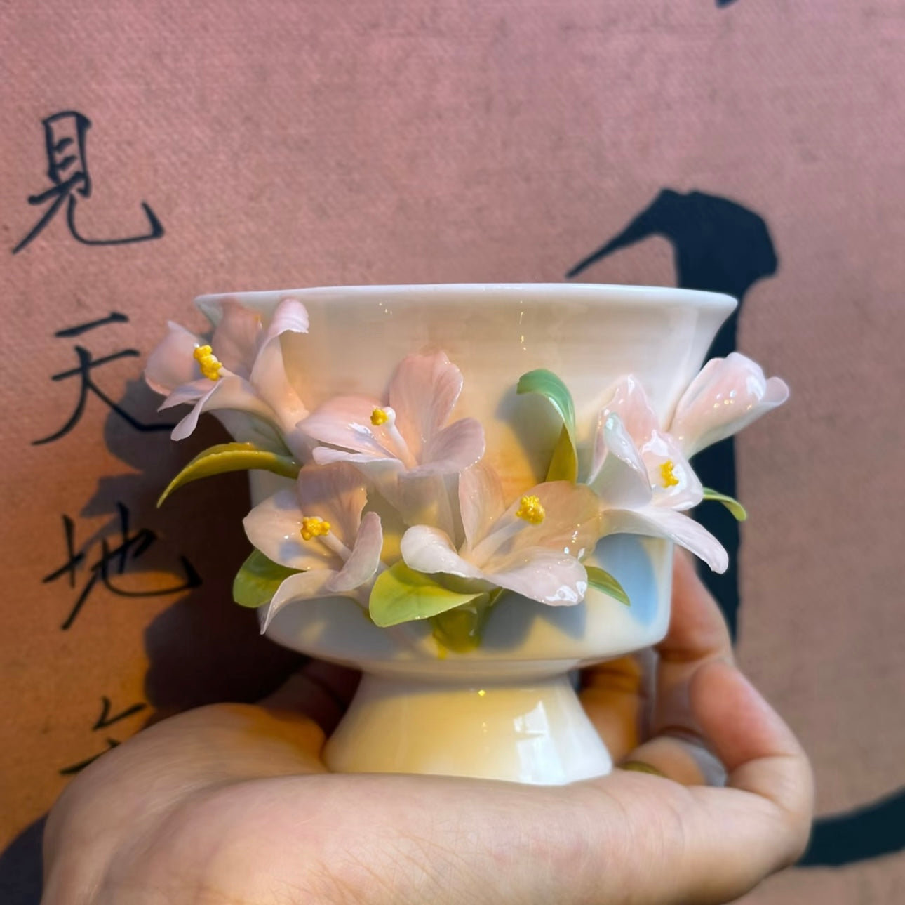 Handmade Ceramic Cup – Hand-Painted Pottery Mug – Artistic Coffee & Tea Drinkware