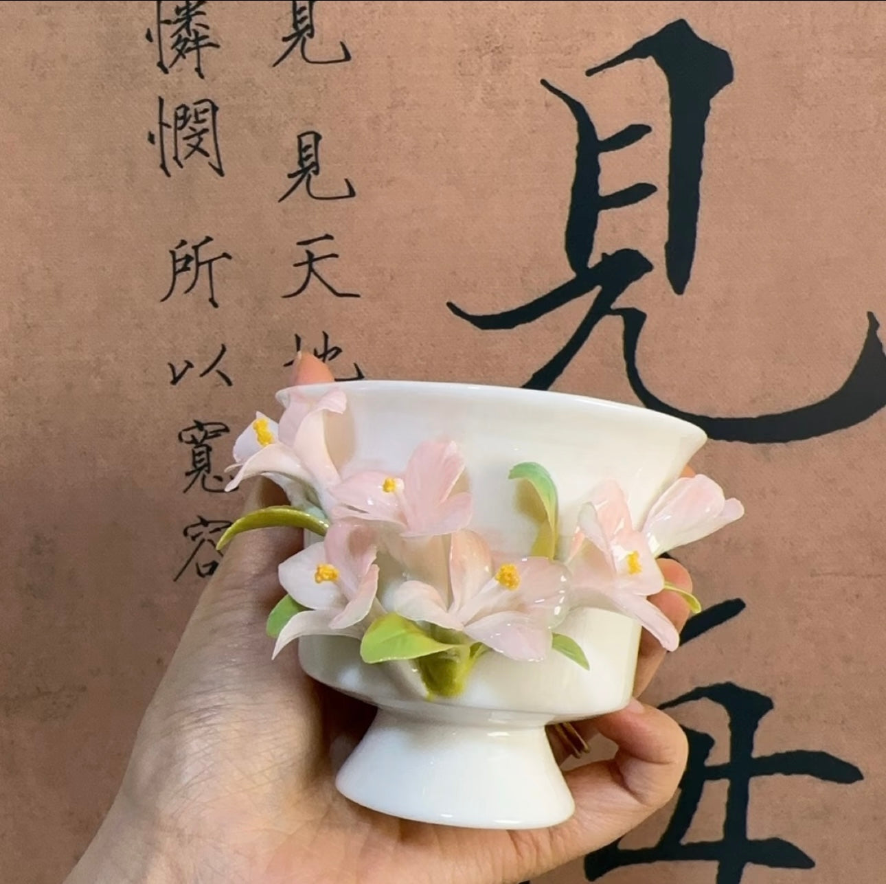 Handmade Ceramic Cup – Hand-Painted Pottery Mug – Artistic Coffee & Tea Drinkware