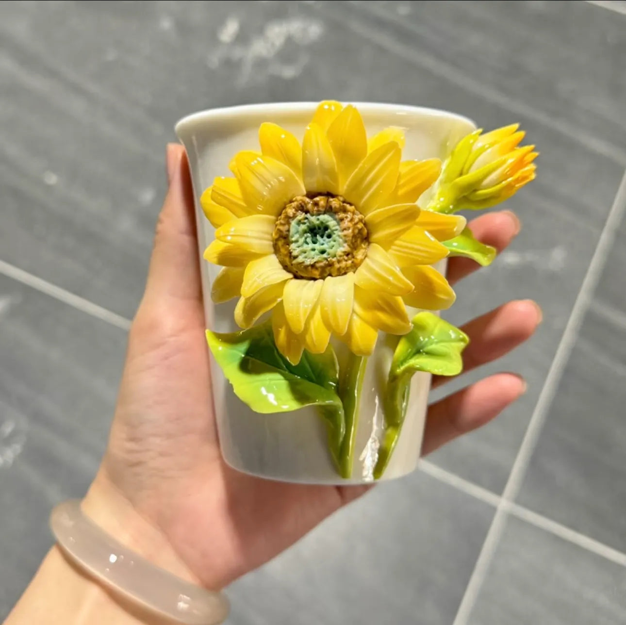 Sunflower Handmade Ceramic Cup