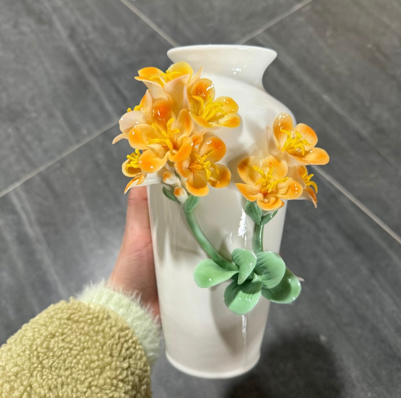 Handmade Bell Flower Ceramic Vase