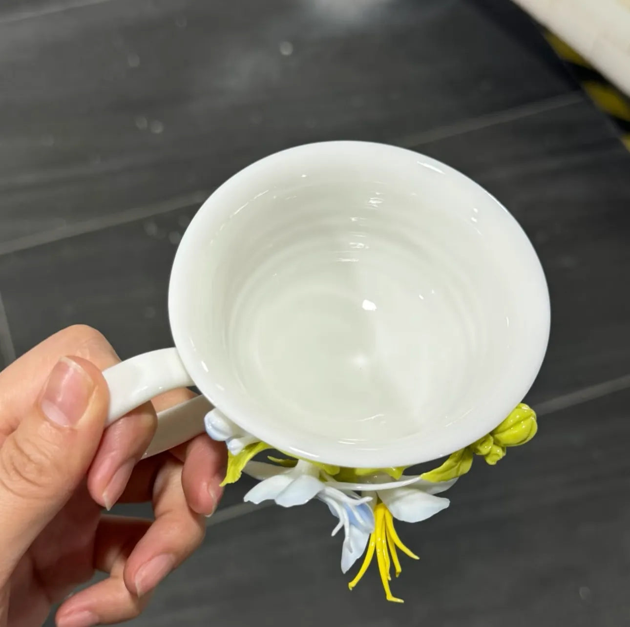 Jasmine Handmade Ceramic Cup — Unique Handmade Ceramic Mug.
