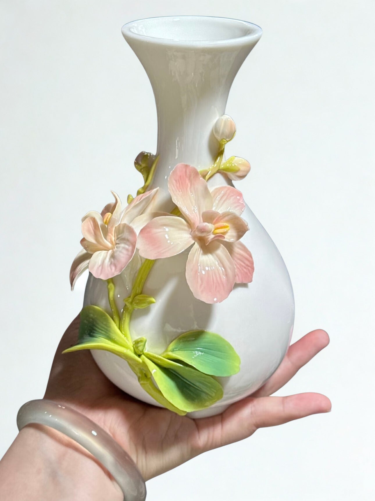 Phalaenopsis Ceramic Vase - Art Home Decor