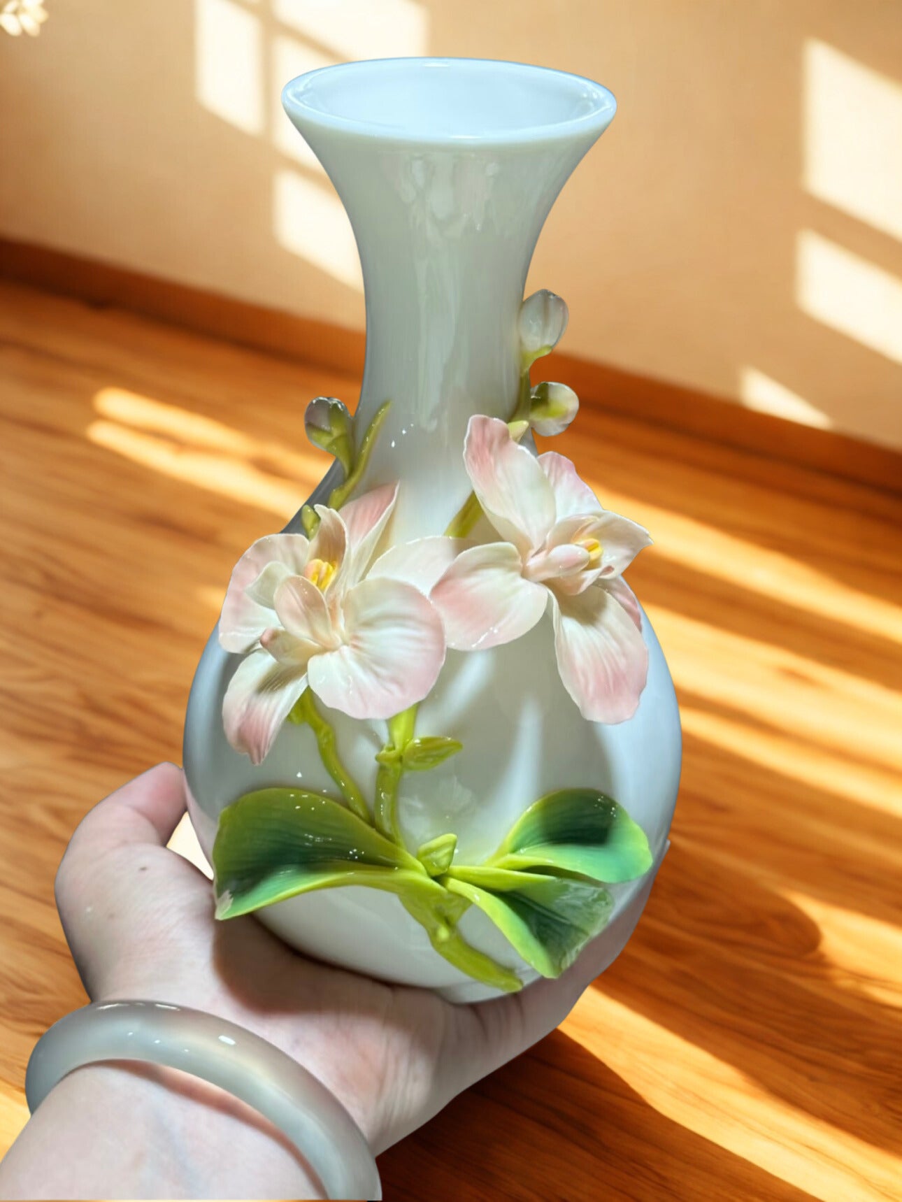 Phalaenopsis Ceramic Vase - Art Home Decor