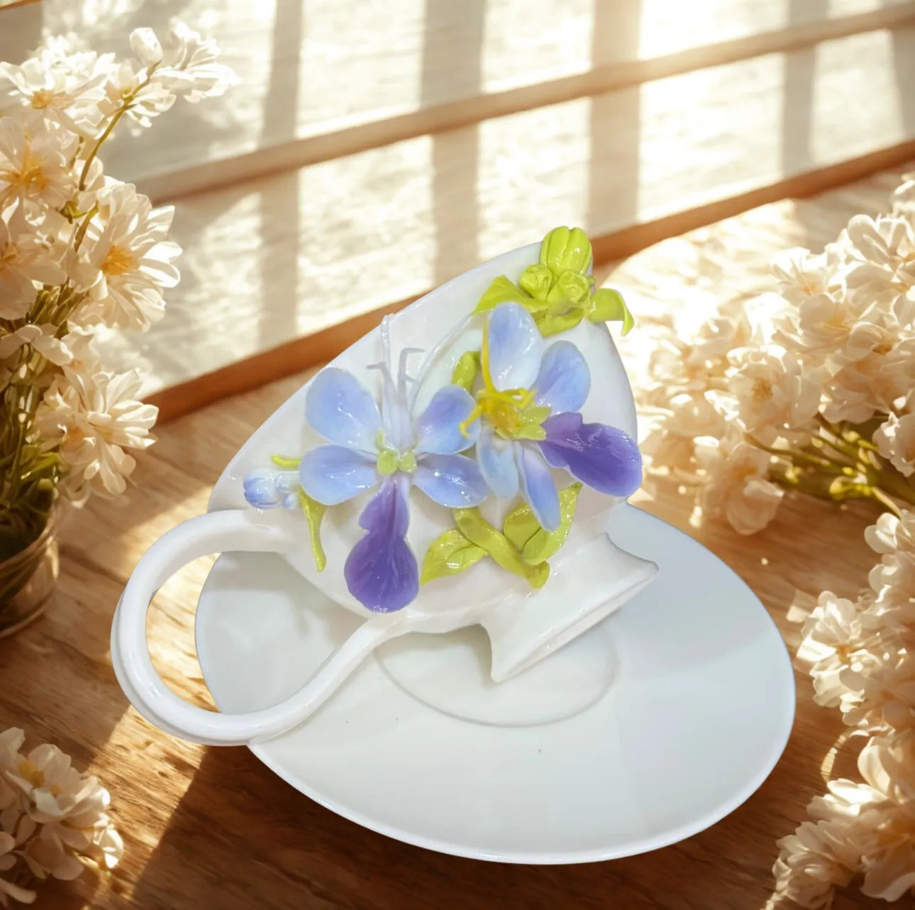 Jasmine Handmade Ceramic Cup — Unique Handmade Ceramic Mug.