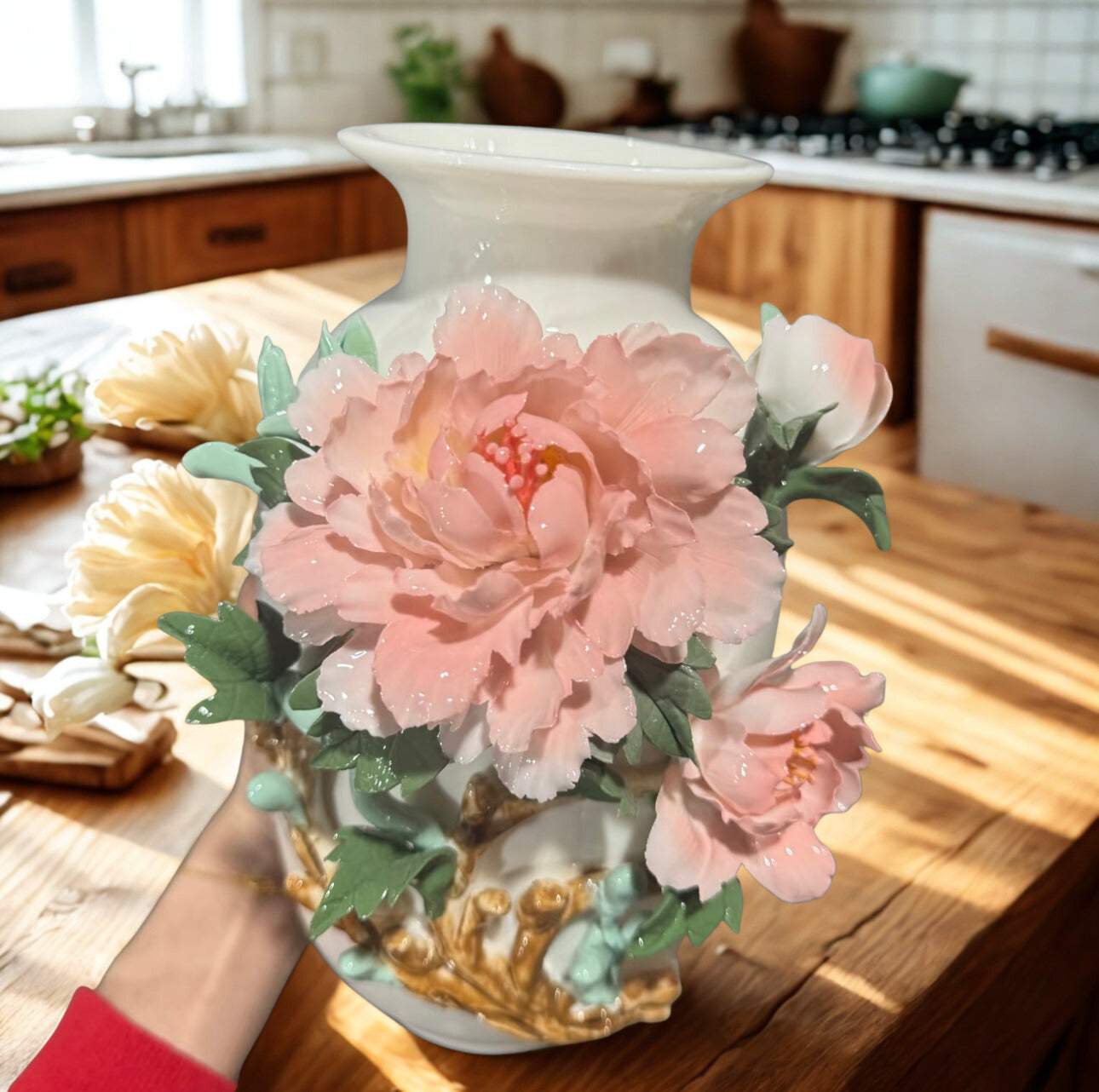 Rustic Ceramic Vase – Handmade Pottery Flower Holder