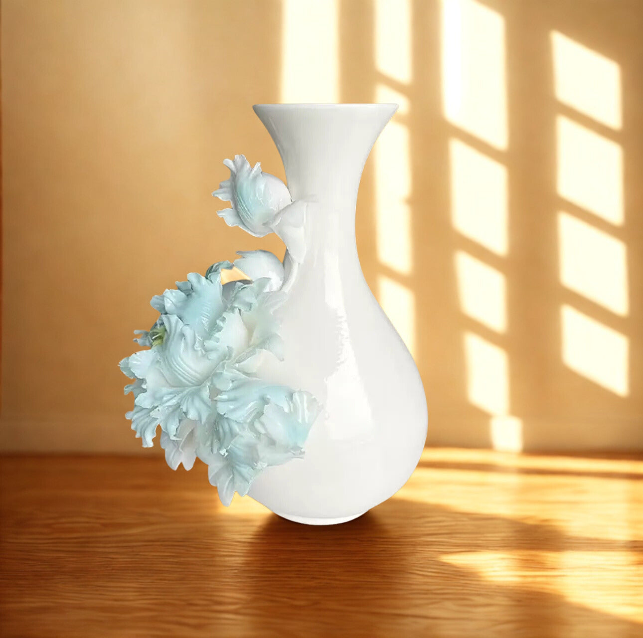 Handmade Ceramic Flower Vase – Artistic Pottery Decoration for Living Room & Entryway