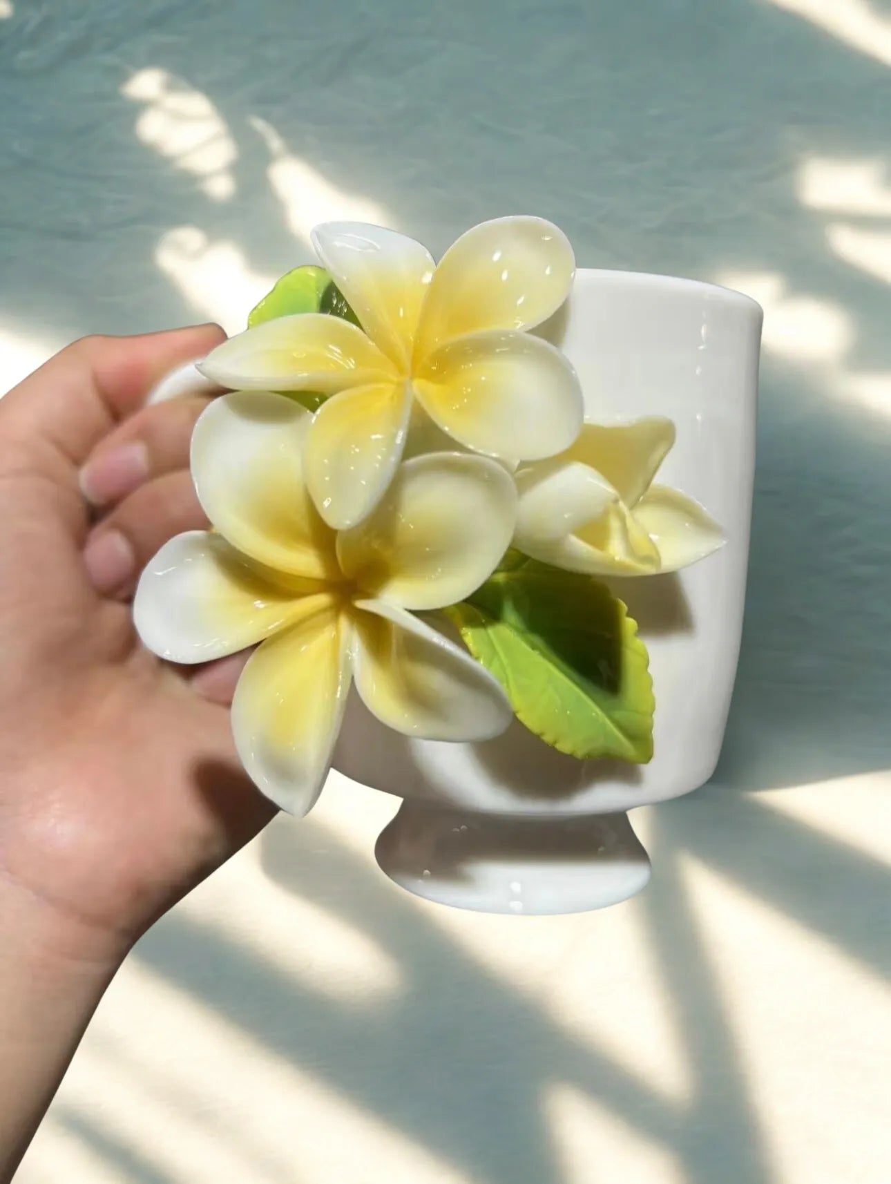Gardenia Ceramic Cup – Handmade Drinkware